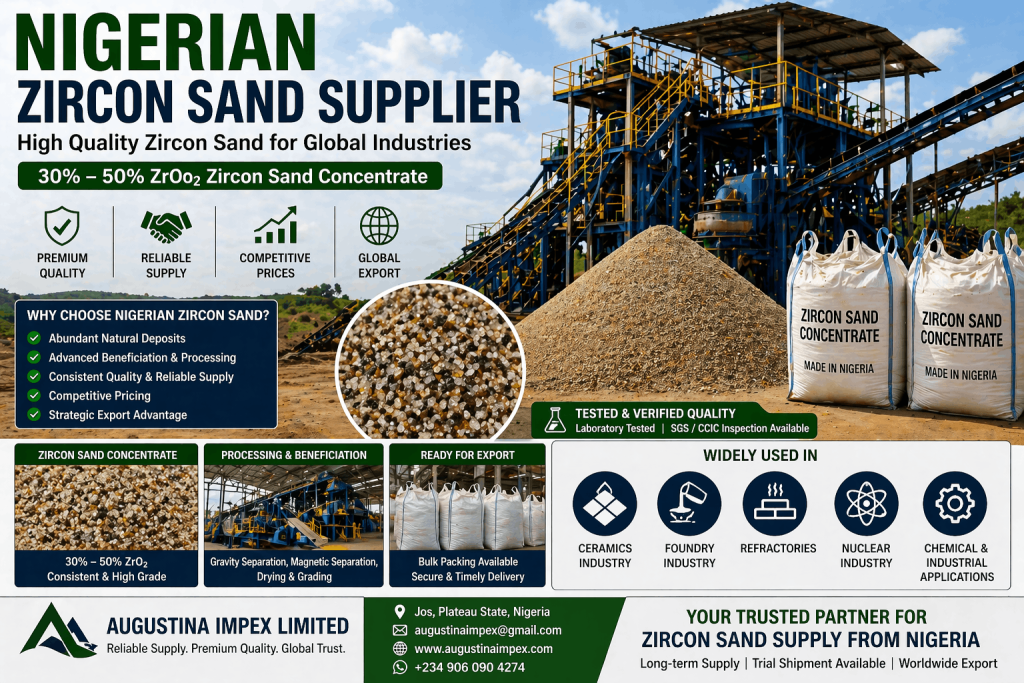 nigerian zircon sand supplier