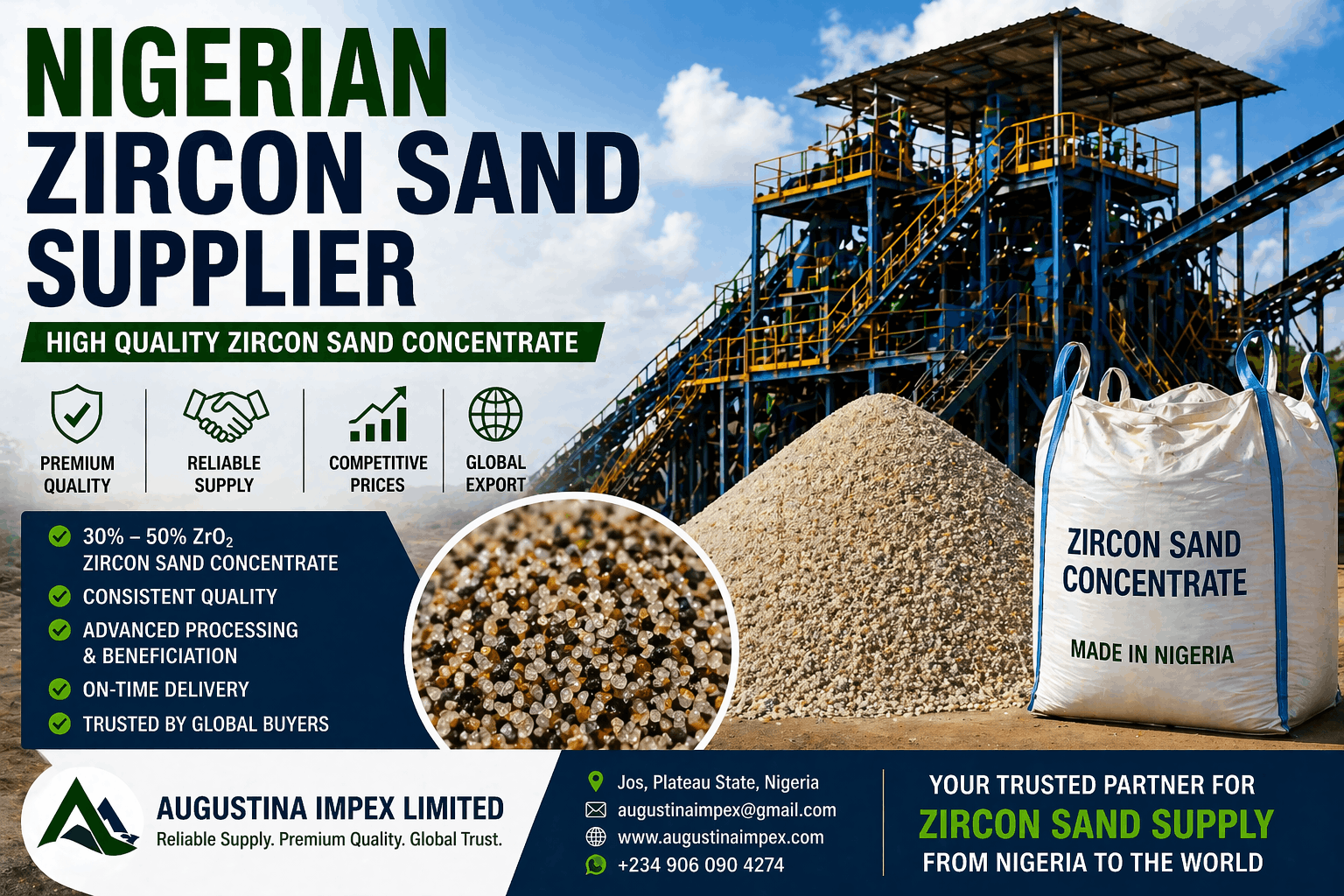 nigerian zircon sand supplier