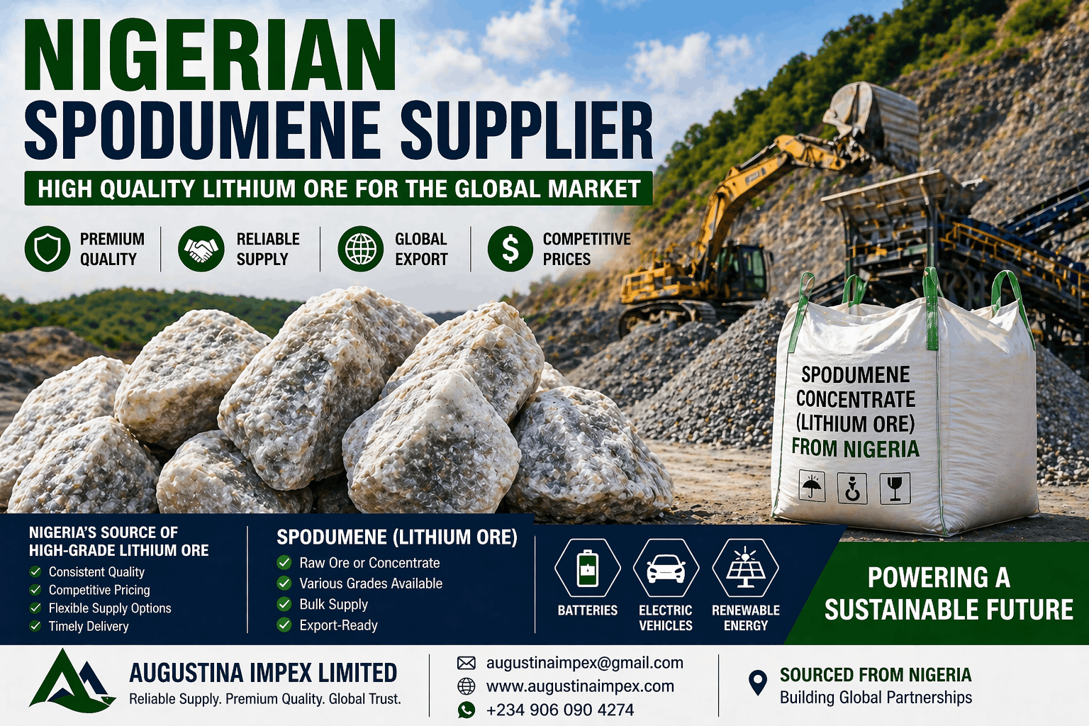 nigerian spodumene supplier