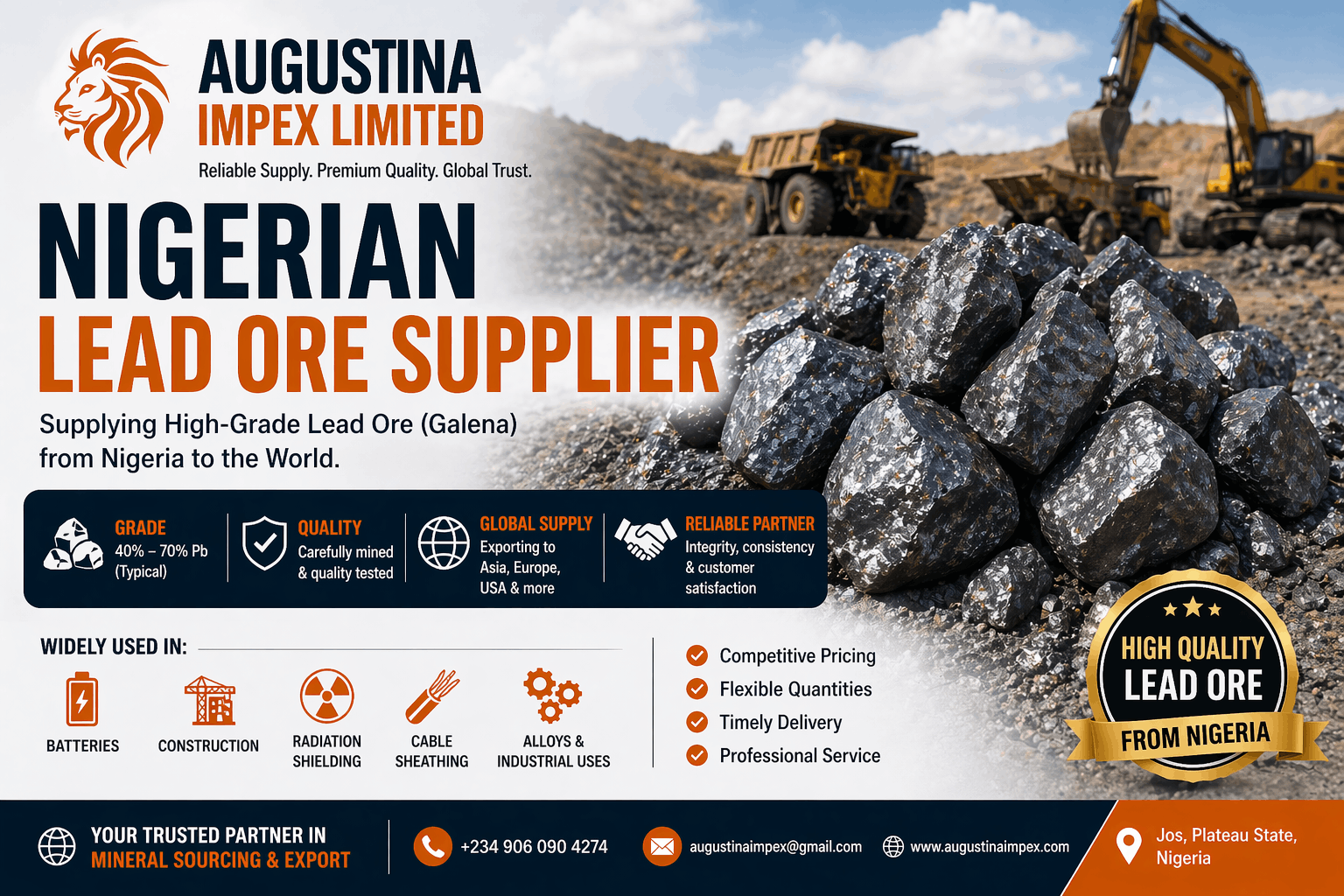 nigerian lead ore supplier
