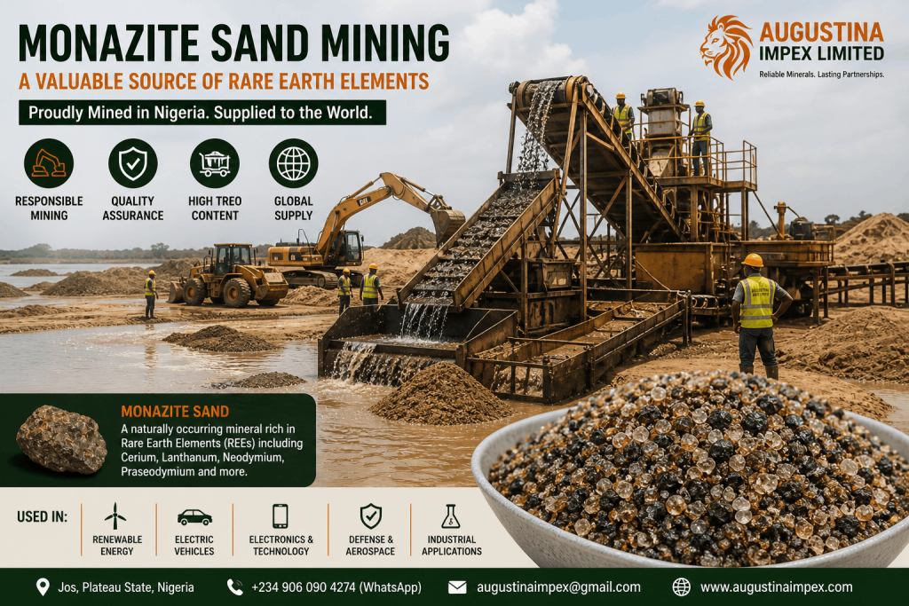 Nigerian monazite sand supplier