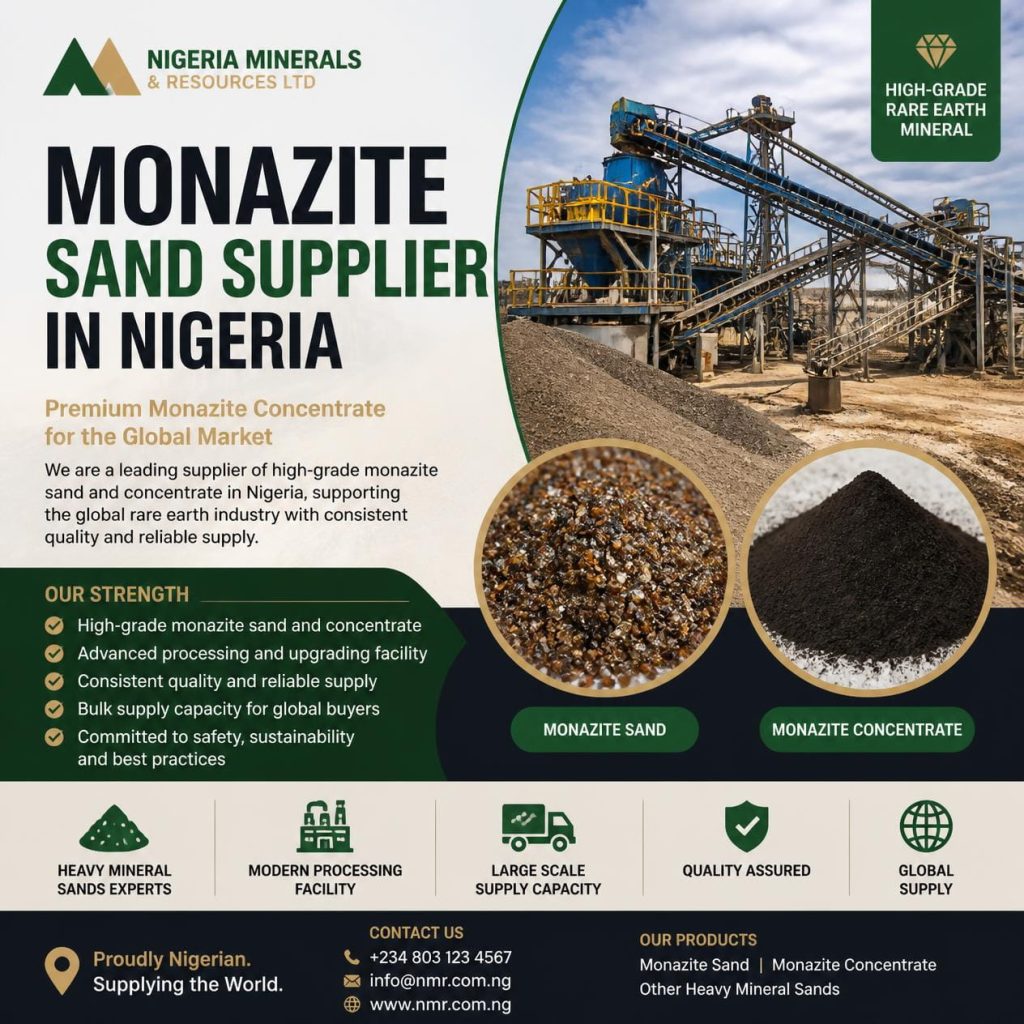 monazite sand supplier in Nigeria