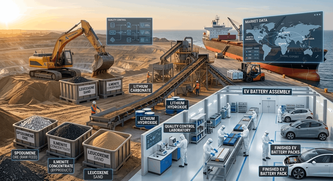 How Spodumene Is Processed into Battery-Grade Lithium
